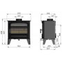 Hunter Westleigh 5 Slimline Woodburning Stove  !!<<span style='color: #ff0000;'>>!!!!<<strong>>!!**SHOWROOM ONLY**!!<</strong>>!!!!<</span>>!!