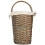 Antique Wash Stair Basket With White Lining