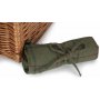 2 Person Green Tweed Double Lidded Hamper