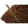 Medium Rectangular Unpeeled Willow Garden Trug With Hessian Lining