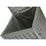 Large Grey Wash Square Laundry Basket With Grey Sage Lining