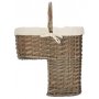 Antique Wash Stair Basket With White Lining