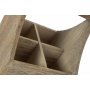 Oak Effect Square 4 Section Cutlery Holder