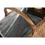 2 Person Green Tweed Double Lidded Hamper