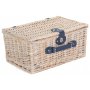 Blue & White Gingham 2 Person Fitted Hamper