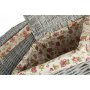 Set of 2 Grey Wash Square Laundry Basket With Garden Rose Lining