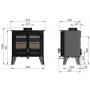 Hunter Westleigh 5 Slimline Woodburning Stove  !!<<span style='color: #ff0000;'>>!!!!<<strong>>!!**SHOWROOM ONLY**!!<</strong>>!!!!<</span>>!!