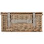 4 Person Grey Tweed Hamper