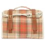 Autumn Red Tartan Cooler Pouch Bag