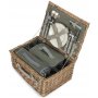 4 Person Grey Tweed Hamper