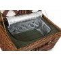6 Person Green Tweed Classic Picnic Hamper