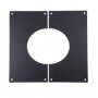 5" Black Rosette 15-30 degree Trim Plate