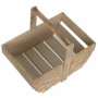 Large Oak Effect Wooden Trug