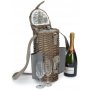 Single Bottle & 2 Champagne Glass Carrier With Shoulder Strap