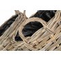 Set of 2 Curved Base Rattan Planter With Plastic Lining 