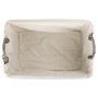 Large Shallow Antique Wash Storage Basket With White Lining