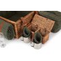 Deluxe Green Tweed 2 Person Hamper