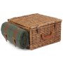 Deluxe Green Tweed 2 Person Hamper