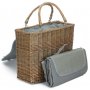 Grey Chiller Basket And Picnic Blanket