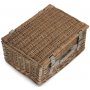4 Person Grey Tweed Hamper