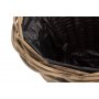 Small Tapered Rattan Round Planter With Plastic Lining