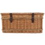 Rope Handled Green Tweed 6 Person Hamper