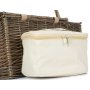Antique Wash Lidded 2 Person Hamper