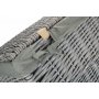 Large Grey Wash Square Laundry Basket With Grey Sage Lining