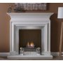 57" Avellino Fireplace in Agean Limestone