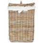 Small Square Rattan Laundry Hamper Basket
