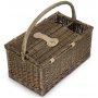 Antique Wash Lidded 2 Person Hamper