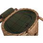 Oval Green Tweed Chiller Hamper Basket