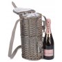 Single Bottle & 2 Cartridge Glass Carrier With Shoulder Strap