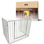 Heritage Child Stove Guard with Gate in Cream