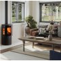 Stovax FireFX Atlas 2 with Side Windows and Steel Sides Woodburning Stove - 6.2kW