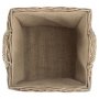 Cumbria Medium Square Lined Wicker Log Storage Basket 