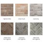 Marrakech Herringbone Tiled Back and Hearth Set