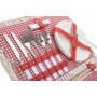 Red & White Gingham 2 Person Fitted Hamper