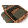 Deluxe Green Tweed 2 Person Hamper