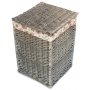 Small Square Laundry Basket With Garden Rose Lining