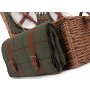 4 Person Green Tweed Hamper