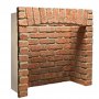 Standard Rustic Brick Fireplace Chamber with Top Arch & Returns