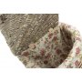 Small Antique Wash Corner Laundry Basket With Garden Rose Lining
