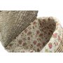 Large Antique Wash Corner Laundry Basket With Garden Rose Lining