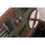 4 Person Green Tweed Hamper