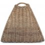 Westmorland Stylish Antique Wash Willow Log Basket Cradle