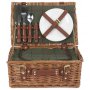 2 Person Green Tweed Classic Picnic Hamper