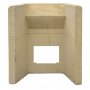 Solid Clay Boiler Fireback 16 inch