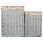 Set of 2 Grey Wash Square Laundry Basket With Garden Rose Lining