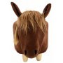 Gardeco Amber the Tan Velvet Horse Footstool